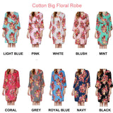 Cotton Big Floral Blossom Robe
