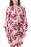 Cotton Floral robe Pink
