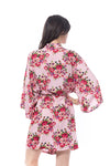 Pink Cotton Floral Robe
