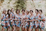 Bridesmaid Robes, Floral Robes, Floral Bridesmaid Robes, Silk Robes, Satin Robes, Robes for Bridesmaids, Kimono Robes
