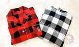 Christmas Flannel Shirt, Christmas Pajamas, Personalized Christmas Gift,  Matching Pj, Sorority Sister Gift