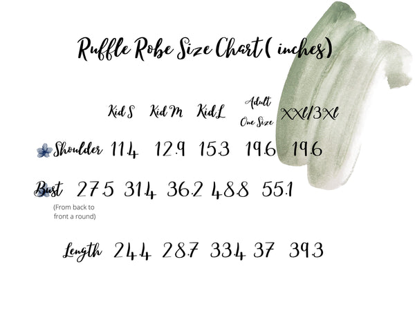 Ruffle Bridesmaid Robes  |  Bridesmaid Gifts | Bridesmaid Proposal Wedding Party Gift | Customized Robes | H&CCreations