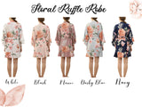 Ruffle Bridesmaid Robes/ Floral Ruffle Robes/ Bridesmaid Gifts/  Wedding Bridal Party Shower Bridesmaid Robes/ H&C Creations