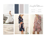 Dusty Blue Cotton Floral  Ruffle Bridesmaid Robes | Bridesmaid Gifts | Bridal Party Floral Robes |Wedding Bride Robe | Bridesmaid Robe