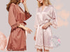Bridesmaids Gifts/ Bridesmaid robes/ Bride Gift/ Wedding robes/ Bridal Party Robes/ Lace Robe/Robes for bridesmaid